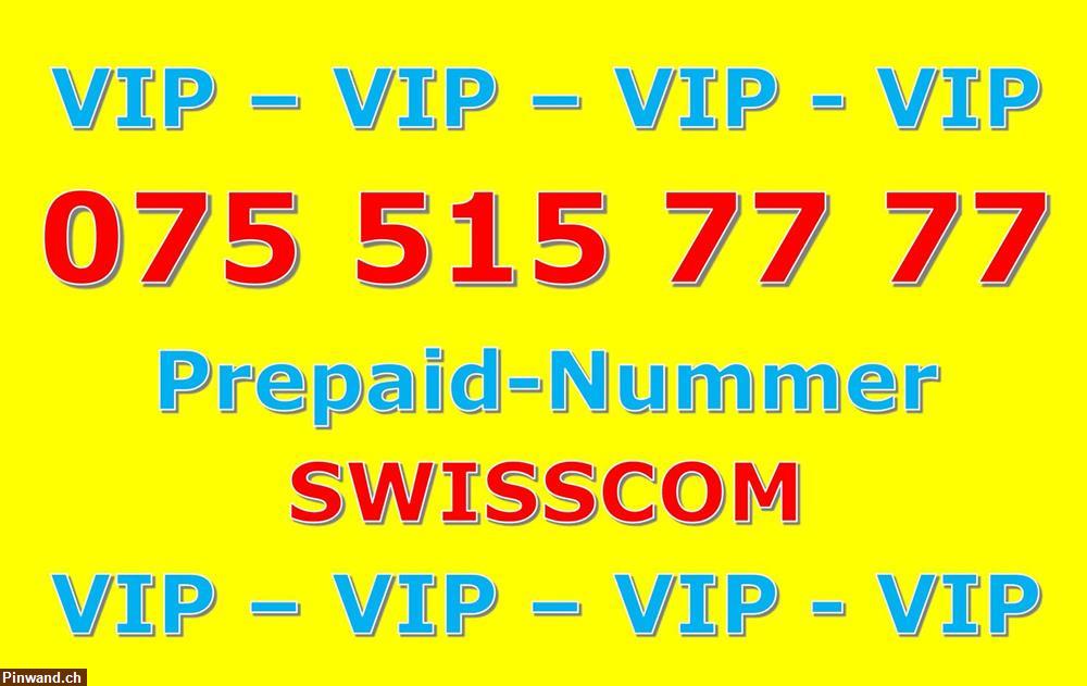 Bild 1: 075 515 77 77 VIP Natelnummer PREPAID zu verkaufen