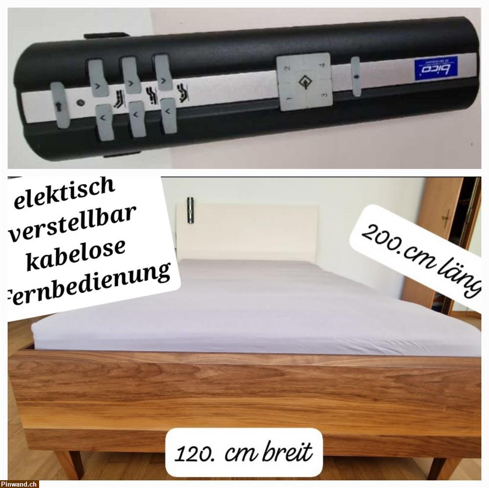 Bild 1: Bett elektisch verstellbar 120 x 200 cm zu verkaufen