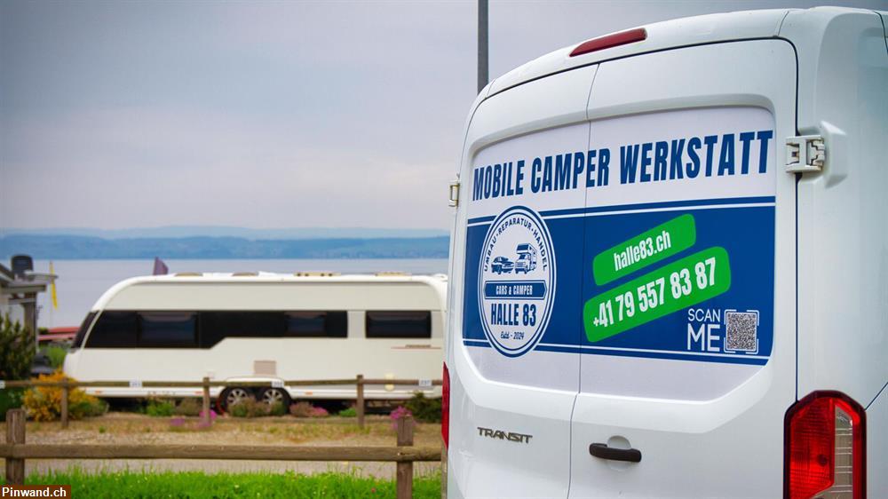 Bild 1: Mobile Camper Werkstatt - auch Pikettdienst!