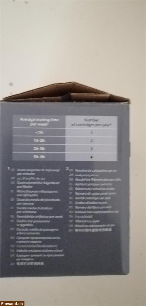 Bild 2: Gratis Anti Calc Kartuschen Dampfbügeleisen