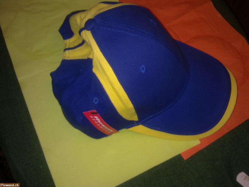 Bild 1: Baseball-Cap in Blau-Gelb - Grösse zum Verstellen