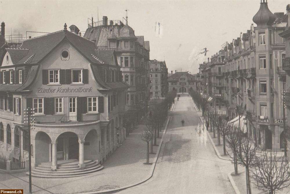 Bild 1: Ansichtskarte; Oerlikon mit ZKB - (1907)