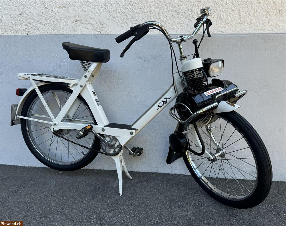 Bild 1: Occasion VeloSoleX 3800 weiss in hervorragendem Originalzustand