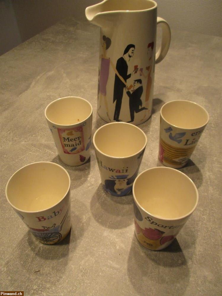 Bild 1: 1950er / 1960er Melita Cocktail-Set Keramik - vollständig zu verkaufen