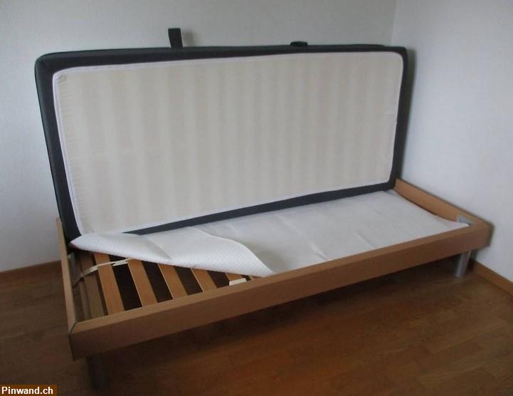 Bild 2: Bett mit Lattenrost und Matratze 90x200 zu verkaufen