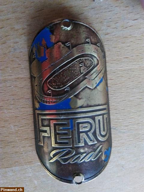 Bild 1: Feru Rad Steuerkopf  CH  Schild Emblem zu verkaufen