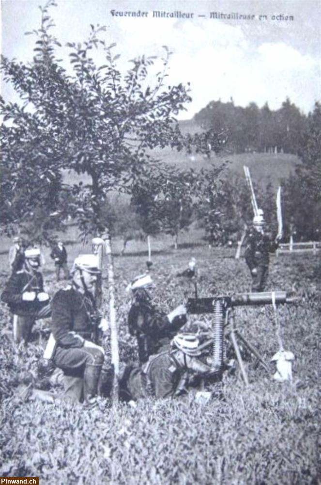 Bild 1: Historische Postkarte, Schweizer Armee 1914