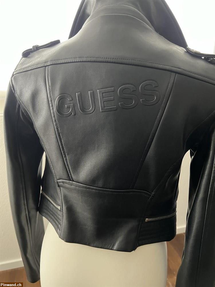 Bild 4: Guess Kunstleder Jacke Gr. S zu verkaufen