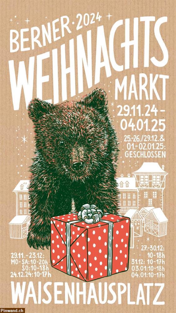 Bild 1: Mitarbeiter/in für Weihnachtsmarkt in Bern