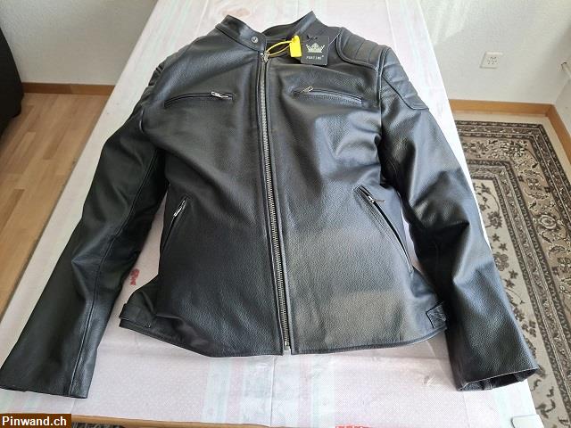 Bild 1: Neue Herren Motorrad Jacke echtes Rindsleder