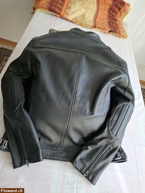 Bild 2: Neue Herren Motorrad Jacke echtes Rindsleder