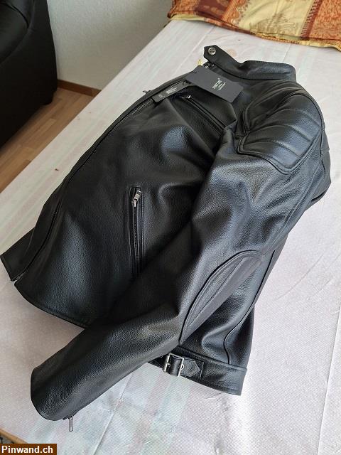 Bild 4: Neue Herren Motorrad Jacke echtes Rindsleder