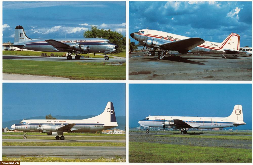 Bild 1: MDC Douglas DC-3C, DC-4, DC-6A