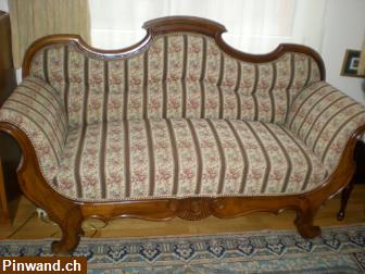 Bild 1: Verkauf: Antikes Louis-Philippe Hirschsofa