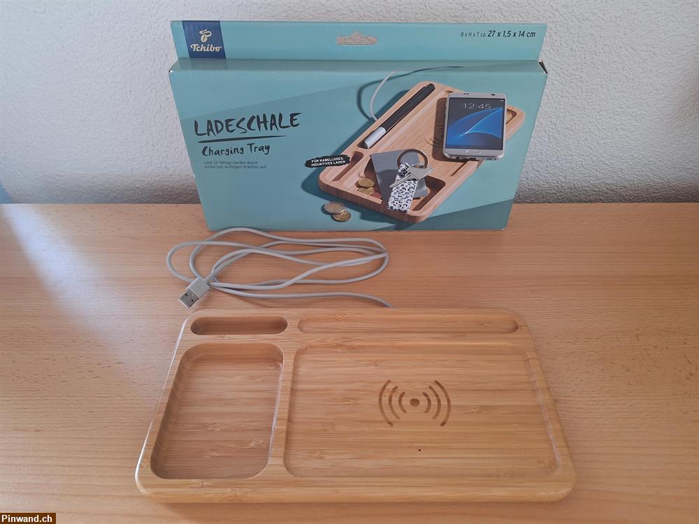 Bild 2: Ladeschale Tchibo - 2in1 Qi-Charger Ladestation + Organizer