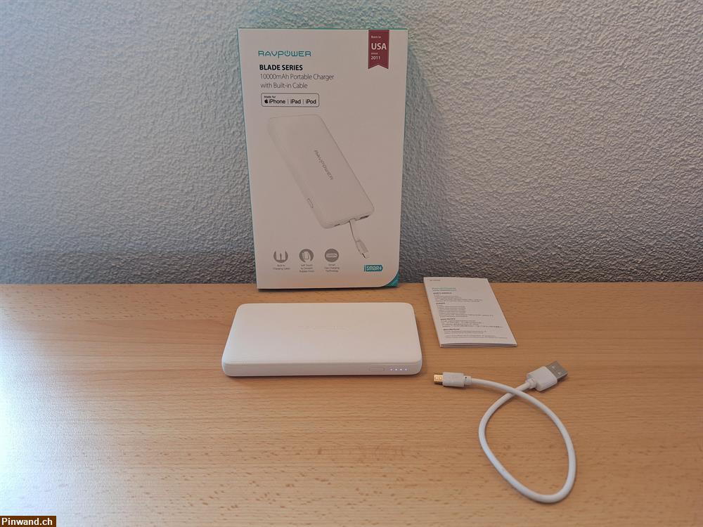 Bild 1: Powerbank 10000 mAh RAVPower RP-PB099 Lightning