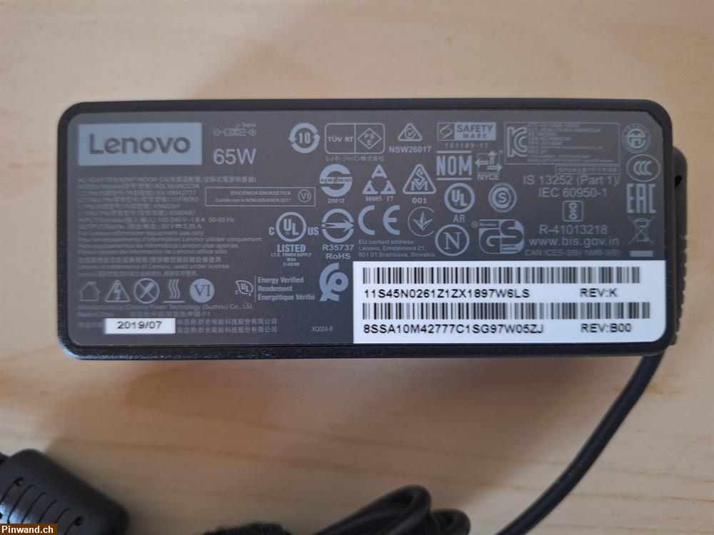 Bild 8: Notebook 65W Netzteil Lenovo