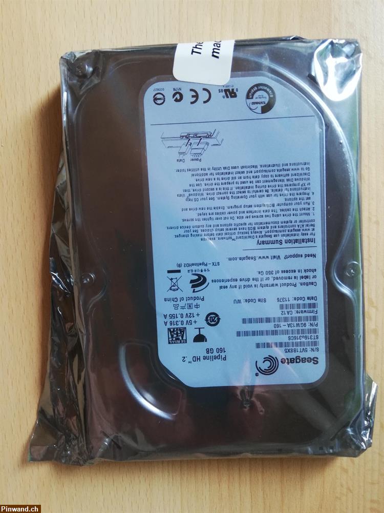 Bild 1: Seagate SATA 3.5" HDD 160GB - NEU