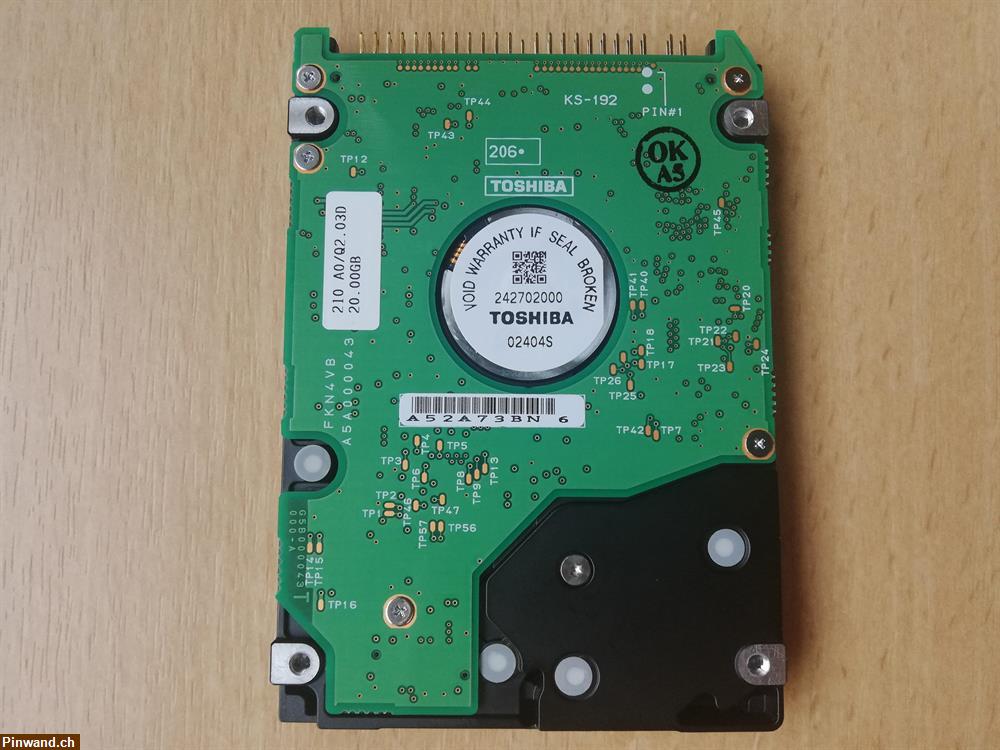 Bild 4: 2.5" HDD IDE Toshiba MK2018GAS 20 GB