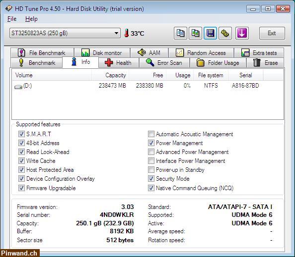 Bild 8: 3,5" SATA HDD 7200RPM 8MB 250GB