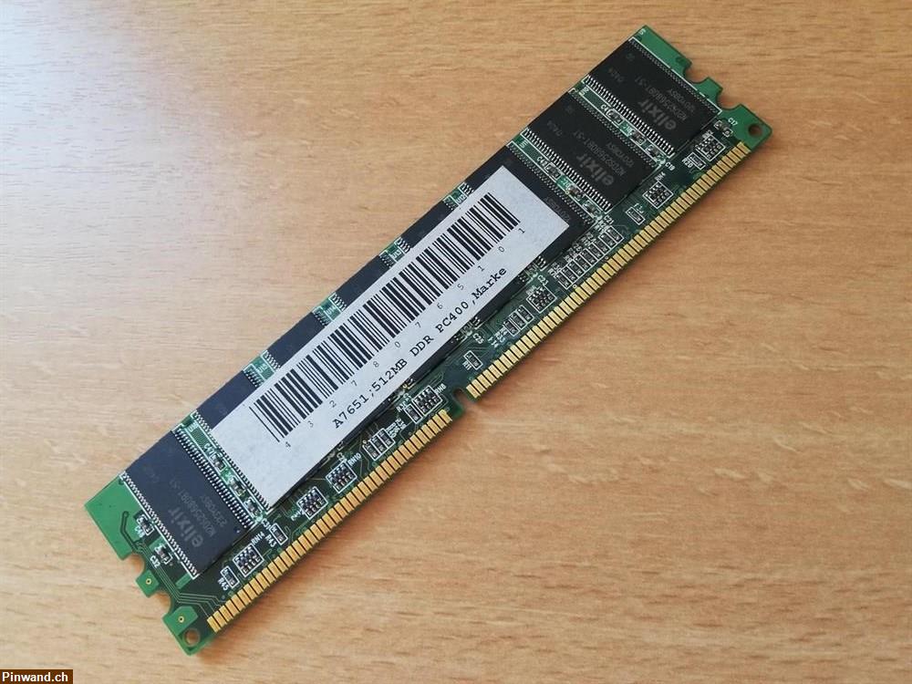 Bild 2: Arbeitsspeicher 512MB DDR-400 CL3 PC32000U elixir