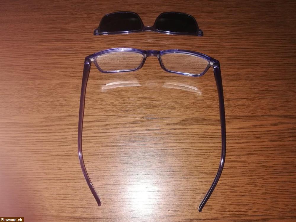 Bild 2: 2-in-1 Lesebrille mit getöntem Magnet Sonnenclip