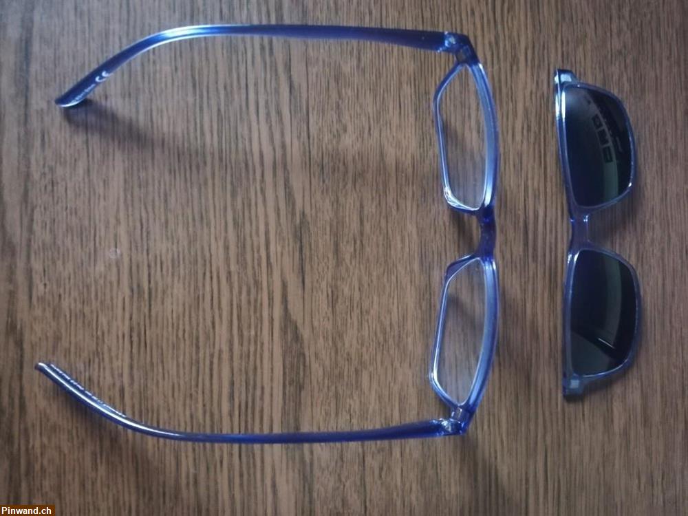 Bild 3: 2-in-1 Lesebrille mit getöntem Magnet Sonnenclip