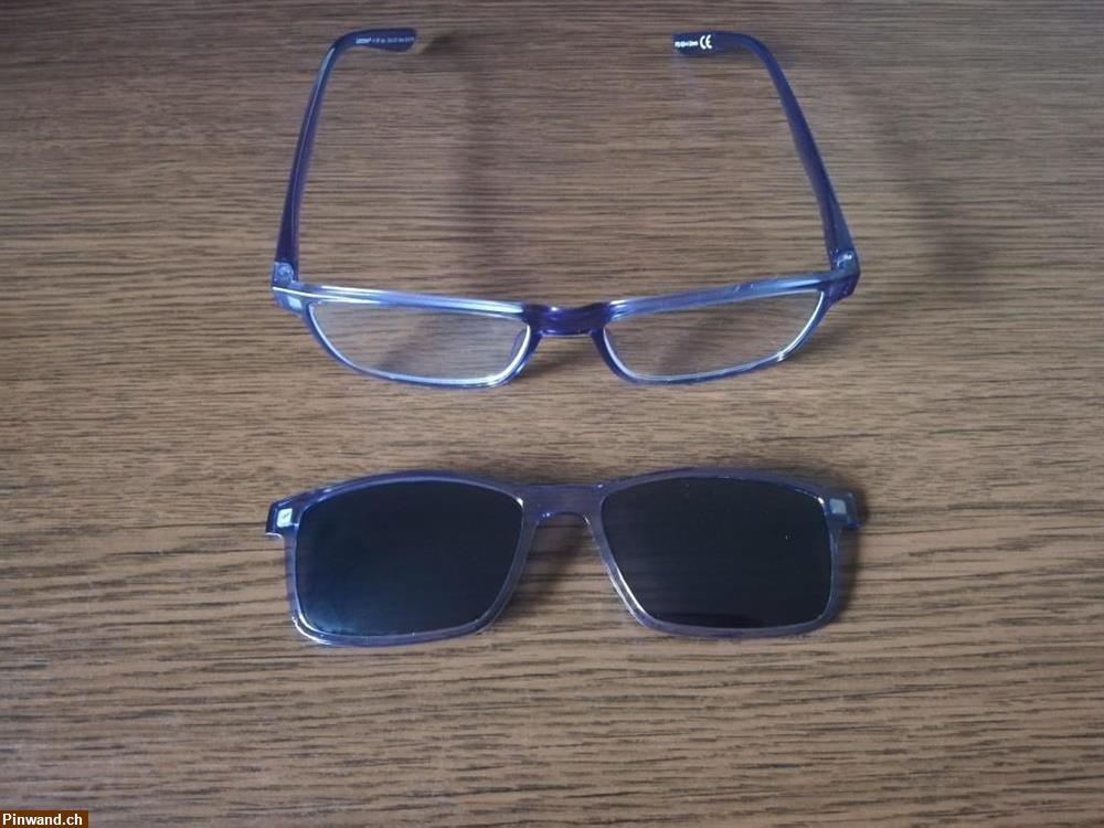 Bild 4: 2-in-1 Lesebrille mit getöntem Magnet Sonnenclip