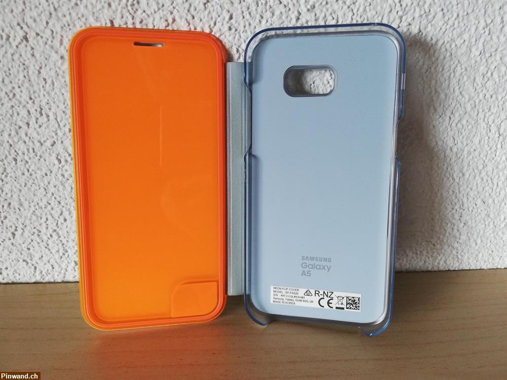 Bild 1: Samsung Galaxy A5 Neon Flip Hülle