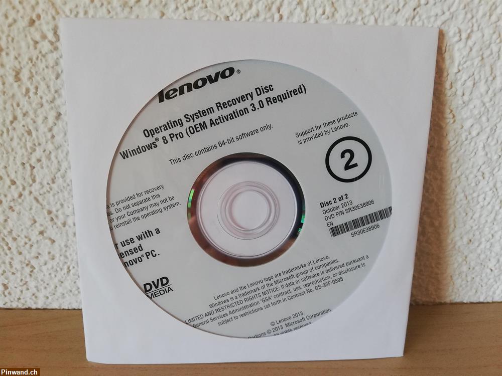 Bild 10: Lenovo Windows 8 Pro Recovery DVD SET