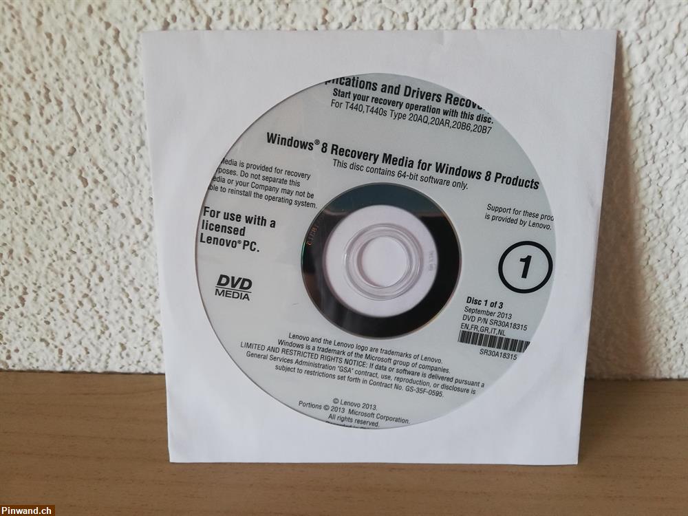 Bild 3: Lenovo Windows 8 Pro Recovery DVD SET