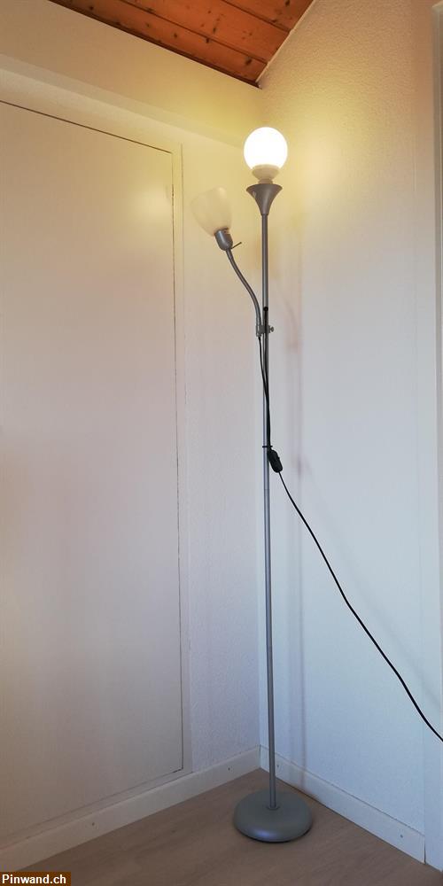 Bild 1: Stehlampe 180 cm (E27+E14) zu verkaufen