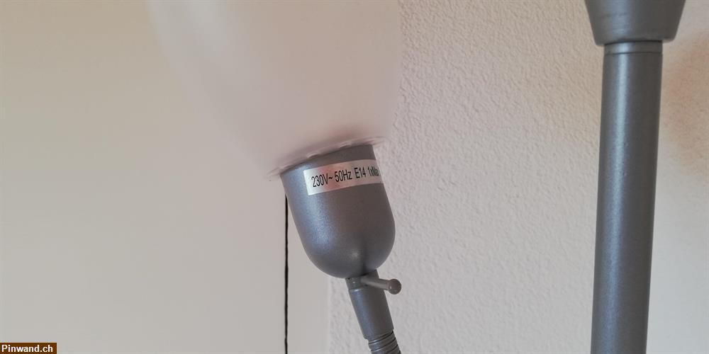 Bild 6: Stehlampe 180 cm (E27+E14) zu verkaufen