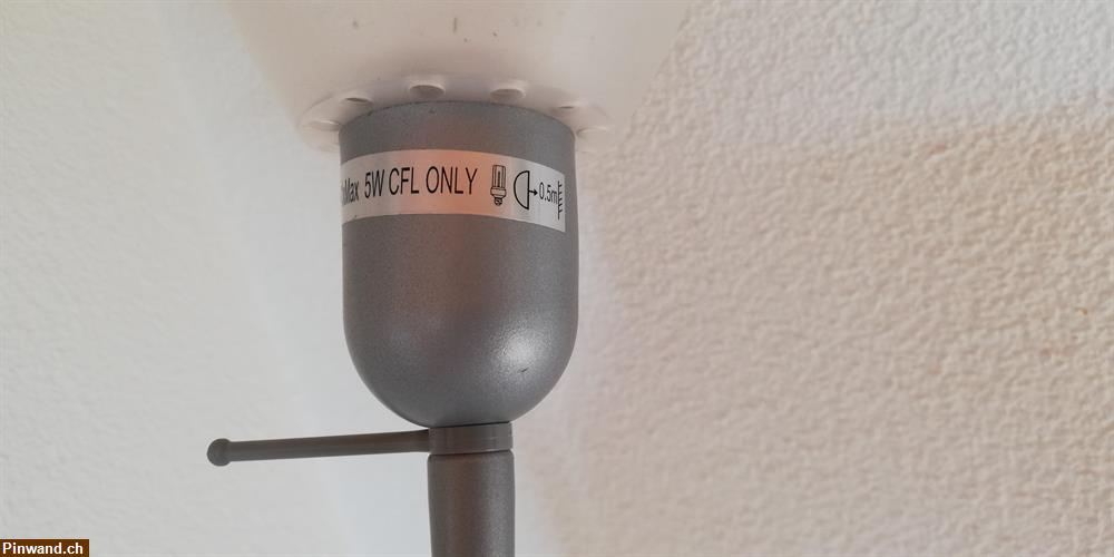 Bild 7: Stehlampe 180 cm (E27+E14) zu verkaufen