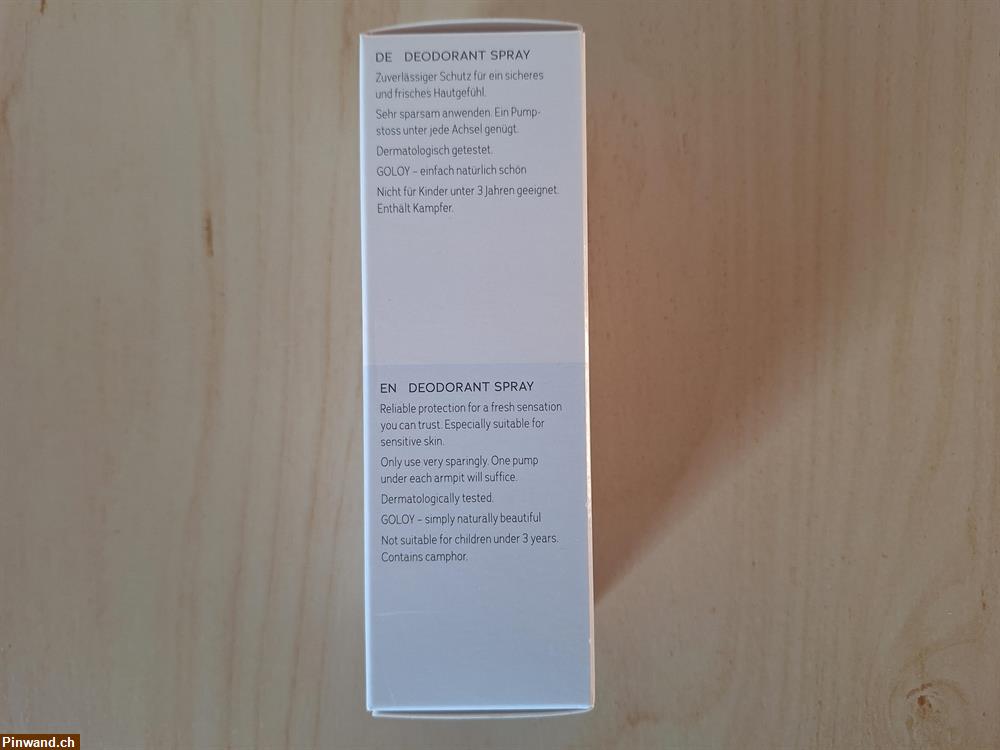 Bild 2: GOLOY Deodorant Spray zu verkaufen